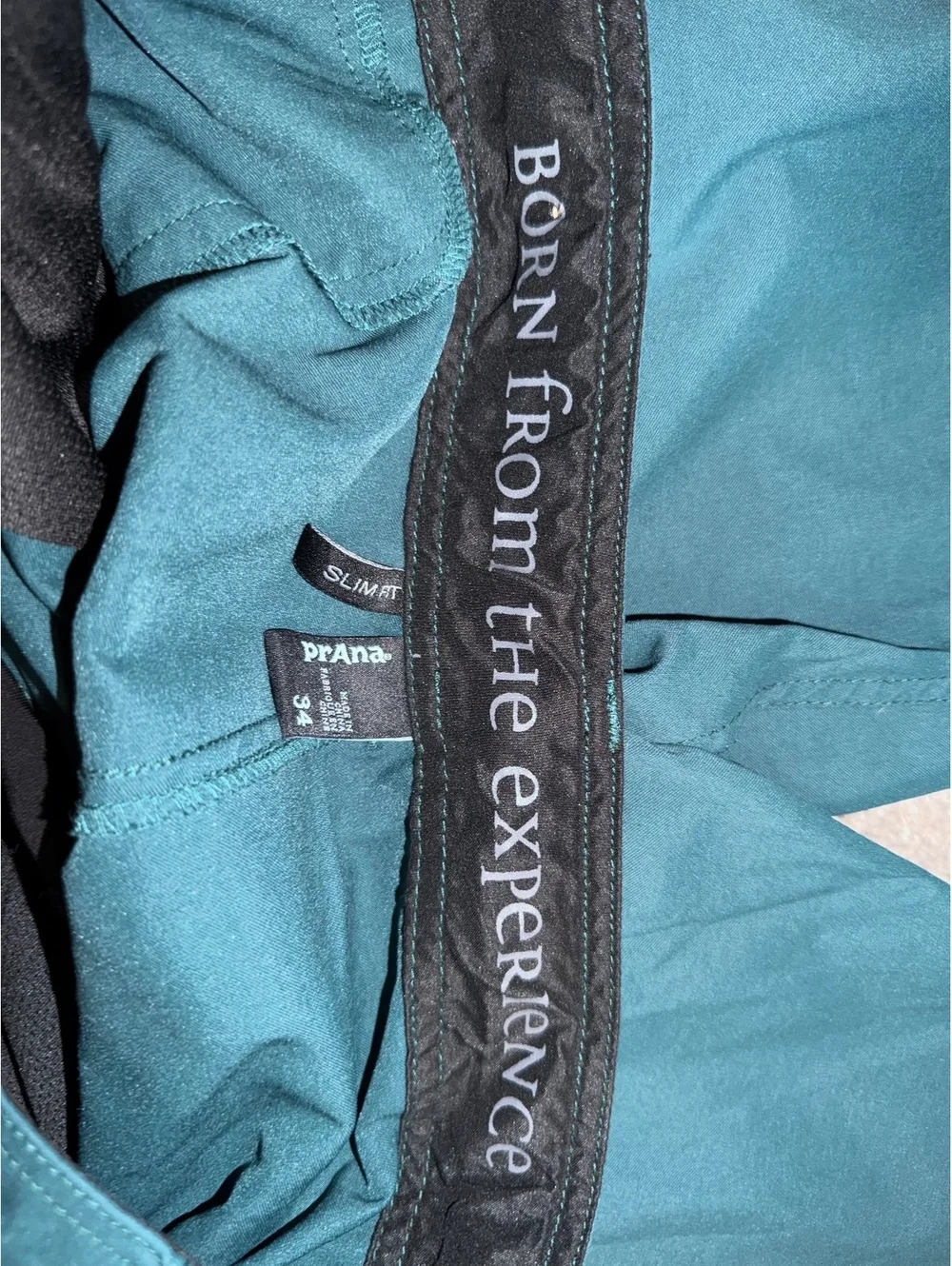 prAna Men’s Slim Fit Chino Pants Teal Green, Size 34